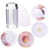 Nail Fashion Moyou - Tampon rond transparent (grattoir inclus)