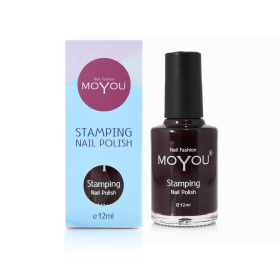 Nail Fashion Moyou - Vernis Stamping Burgundy