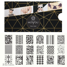 Nail Fashion Moyou - Plaque de motifs stamping Glam 2
