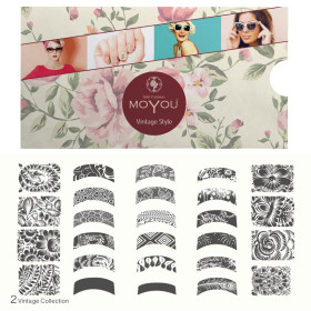 Nail Fashion Moyou - Plaque de motifs stamping Vintage 2