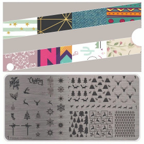 Nail Fashion Moyou - Plaque de motifs stamping Festive 1