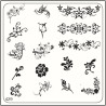 Nail Fashion Moyou - Plaque de motifs stamping carrée 429 (bridal)