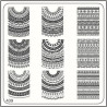 Nail Fashion Moyou - Plaque de motifs stamping carrée 439 (Ethnic)