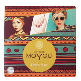 Nail Fashion Moyou - Plaque de motifs stamping carrée 520 (Ethnic)