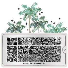 Moyou London - Plaque de motifs Summer Lovin' 04