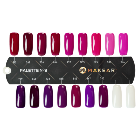 Makear Vernis Gel Couleur 8ml - Palette n°9